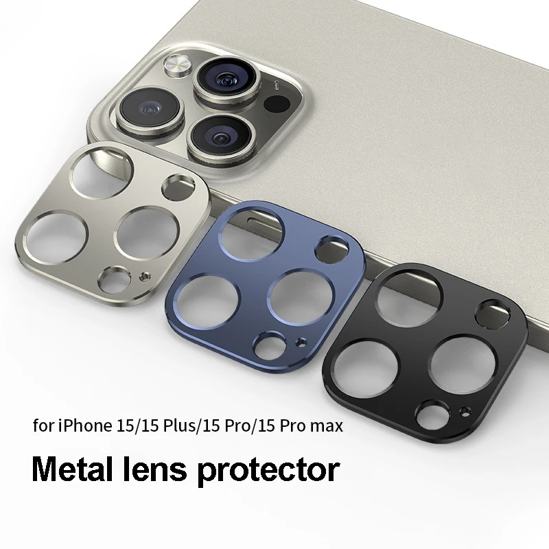 

Aluminum Alloy Metal Lens Ring Accessories For 16 17 Pro Max Camera Protector Iphone Accessories For 15 Pro Max Case