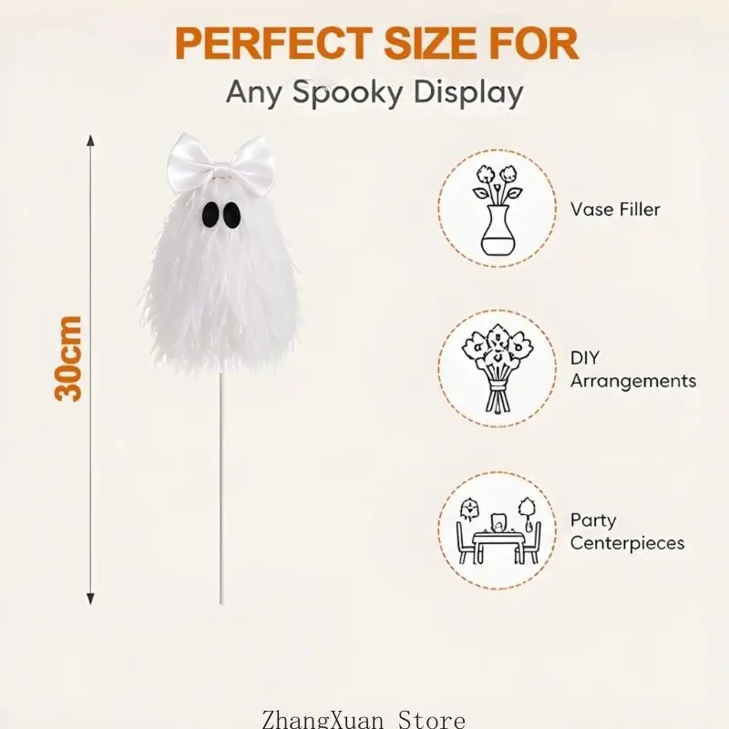Halloween Home Display Picks für Eingangstische, Vasen-Styling, verwenden Sie 3XUF – Detail 6