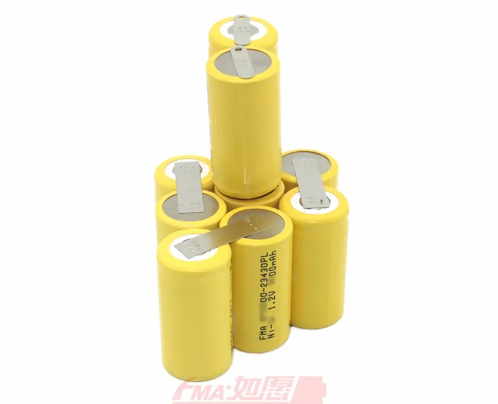 Ni-Cd Sub C SC 12v 1200 1500 1800mAh Rechargeable Battery DIY for Power tools DEXTER Drill inside Cell 10SN100