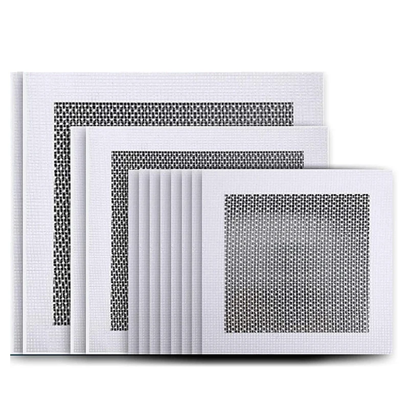

Repair Kit 12 Pieces Aluminum Wall Repair Patch Kit, 4/6/8 Inch Fiber Mesh Over Galvanized Plate, Dry Wall Hole Repair