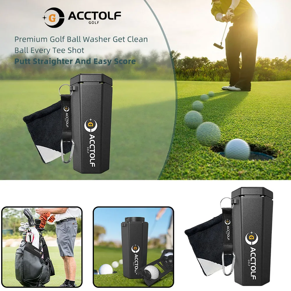 Portable Golfs Ball Washer Professional Golfs Ball Washing Supplies Golfs Ball Cleaning Supplies Golfs Ball Cleaning Accessories