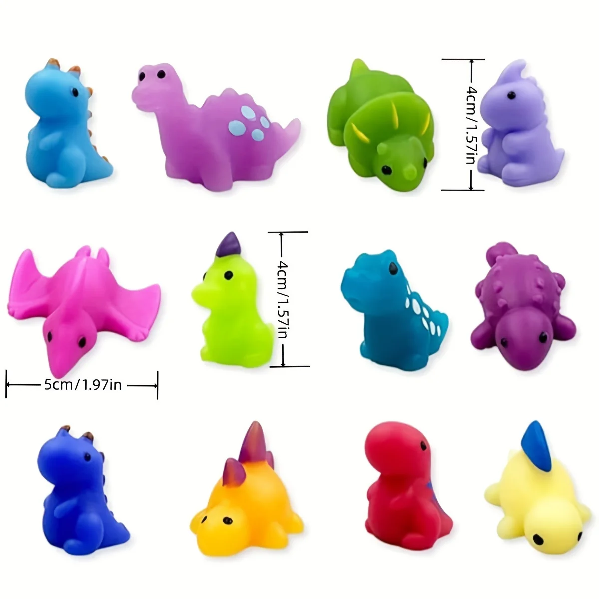 12/24pcs Dinosaur Kawaii Squishies Mochi Squishy Toys Stress Relief Toys for Kids Boys Girls Animals Party Favors Birthday Gifts