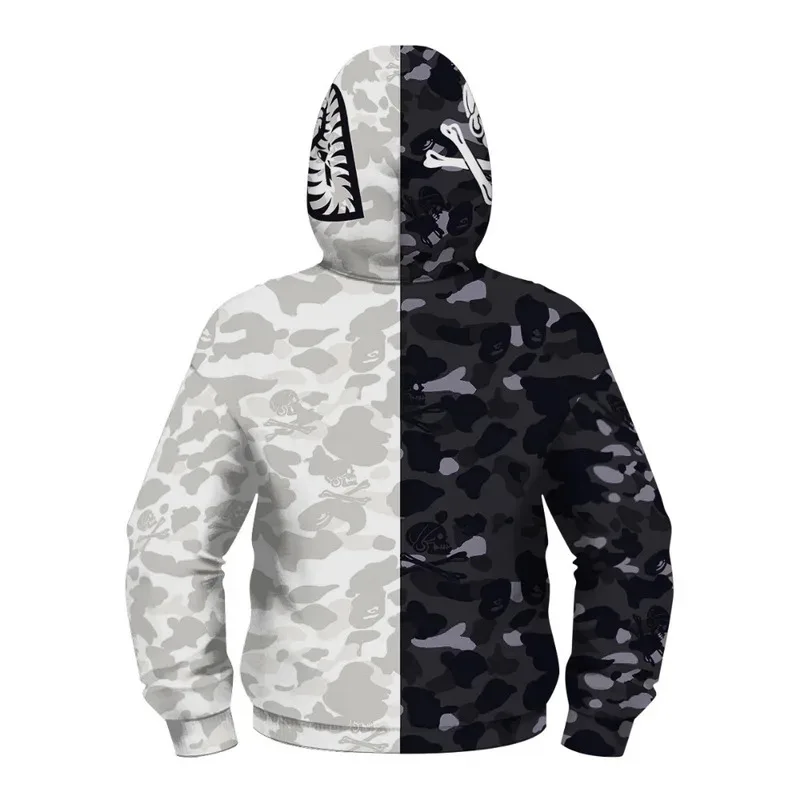 معطف سترة بغطاء للرأس بسحاب من أوتوبوتس للأطفال الأولاد والبنات