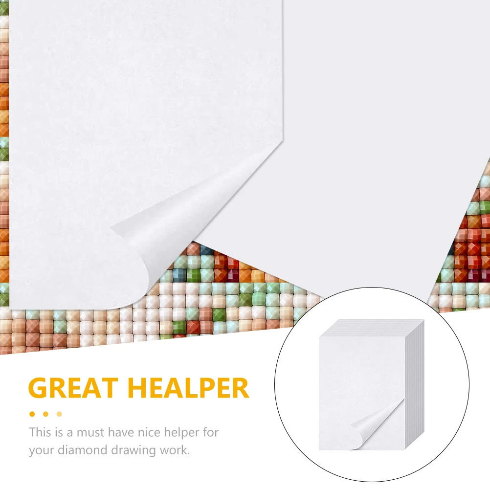 20 Sheets Dust Sticker Diamond Drawing Release Paper Art Dust-proof Practical Supplies Paintingrelease Papers