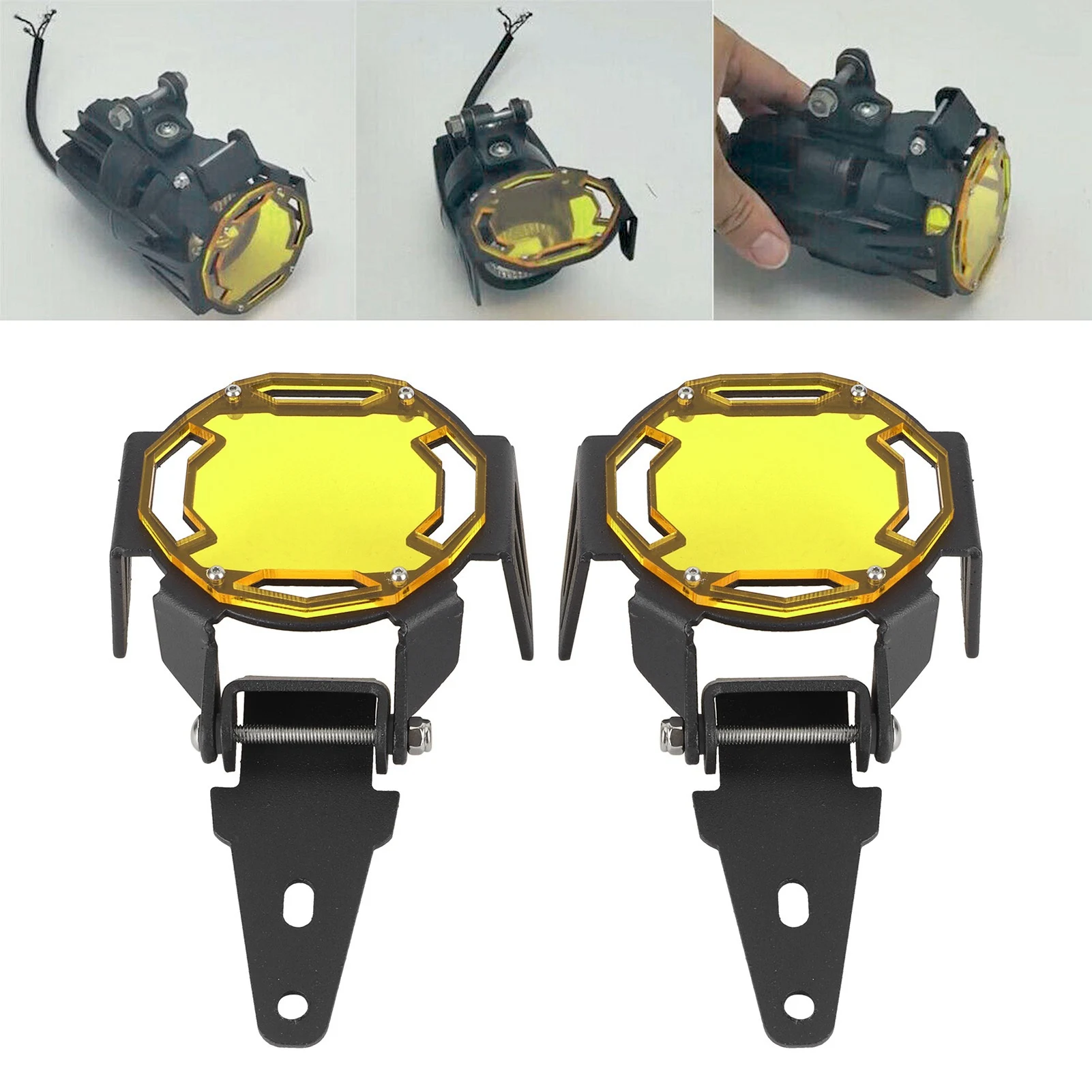 Motocycle Fog Light Guard Protective Cover LED Lamp Protector Fit for R1200GS/R1250GS Adventure LC