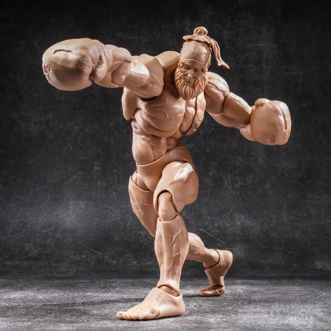 Dostępny Romankey UMS003 Big Guy GUY Figurka Akcji w Skali 1/12 z Super Elastycznymi Ruchomymi Stawami, Mocnymi Mięśniami, 6-calowy Pełny Zestaw Model Zabawki
