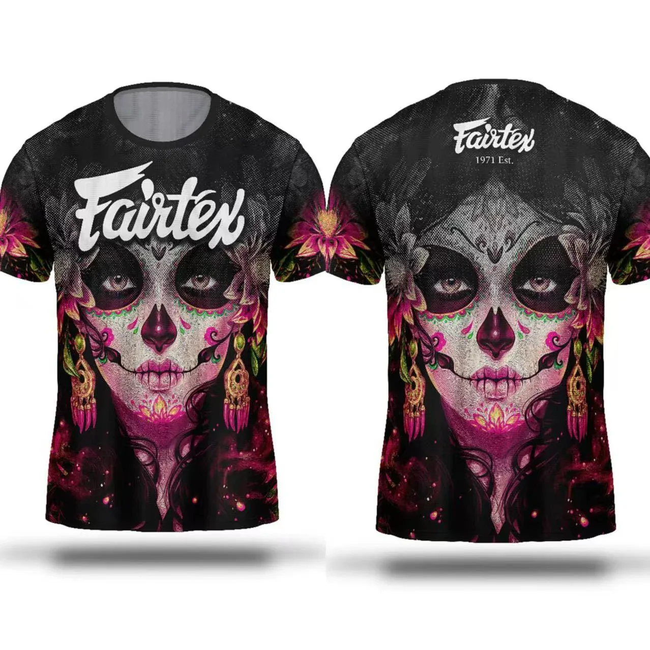 Fairtex Fighting 3D All‑Over Print T‑Shirt Combat Sport Motif Summer Quick Dry Breathable Soft Daily Street Short Sleeve Tops