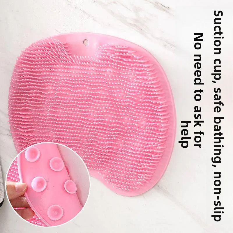 

Silicone Foot Scrubber Bath Brush Full Body Massage Back Scrubbing Tool Lazy Person's Bathing Essential Self-Sufficient