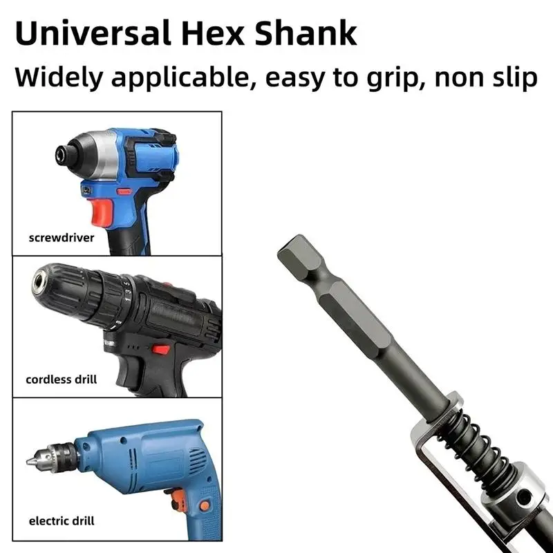 Wear-resistant Carbon Steel Hinge Drill Bit with Positioning Spring Hex Wrench for Woodworking Furniture Making