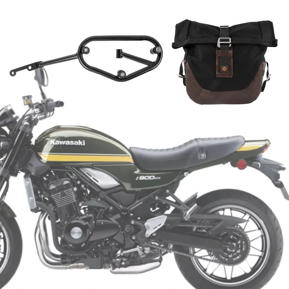 

Z900RS Quick Release-Saddlebag Bag For Kawasaki Z900 RS 2018-2024 SE ABS Cafe Motor Vintage Luggage Bag Support Bracket Mounting