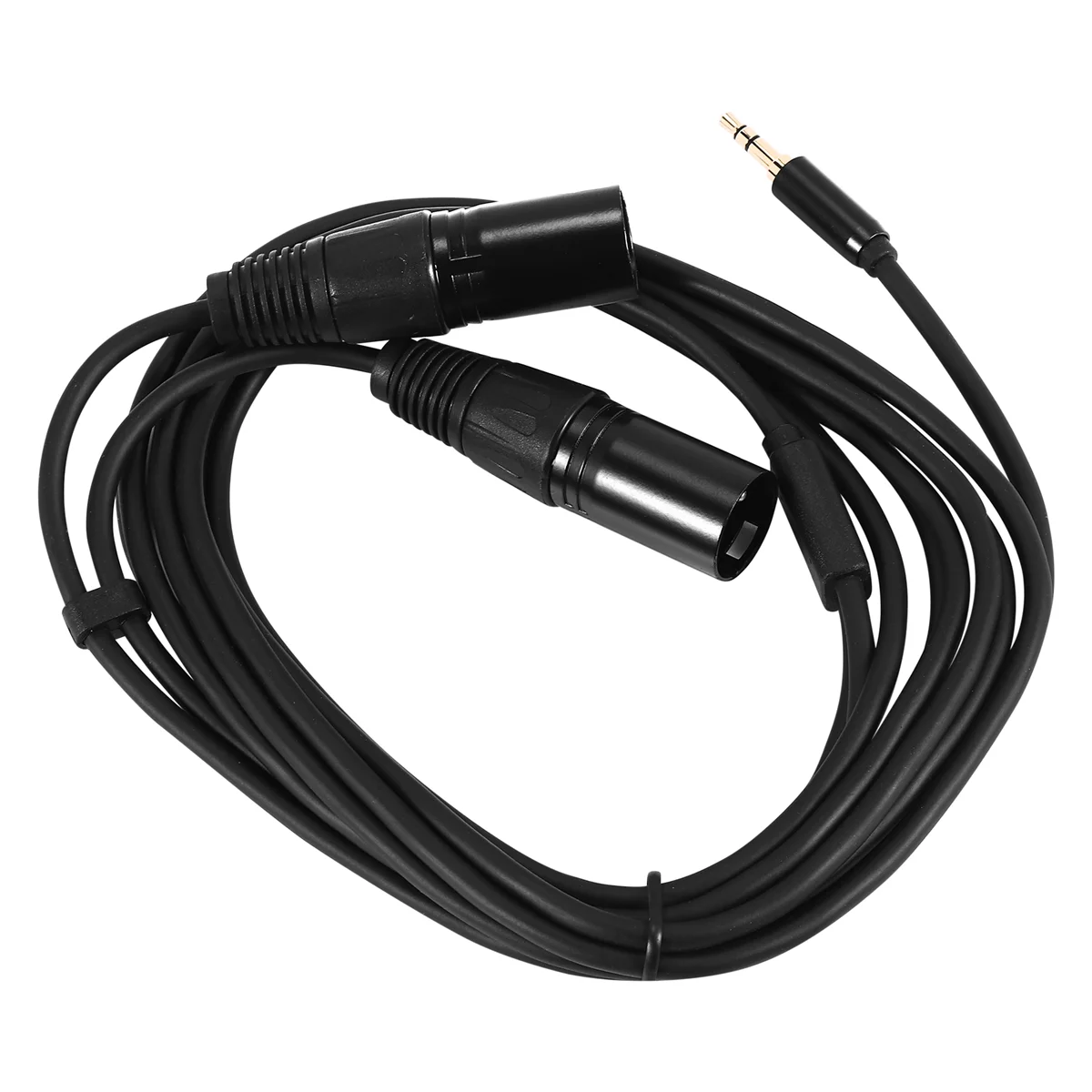 A62T-Multi-Function Audio Cable 3.5/6.35mm Male Jack to Double XLR Male Jack Cable XLR Extension Cable 6.35/3.5mm 3M