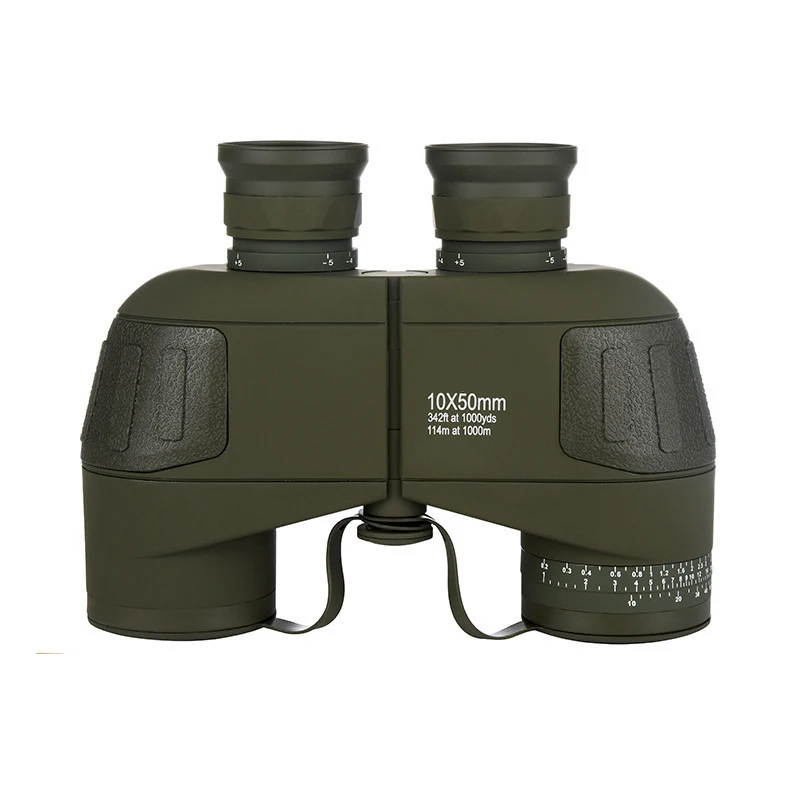 Binoculars 10x50 Telescope Rangefinder Professional Waterproof BAk4 Prism Powerful High Power Telescope Boating Bird Watching