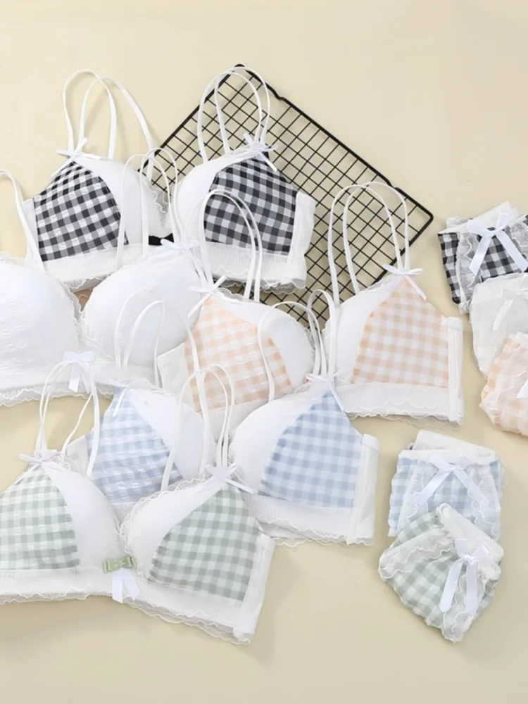 مجموعة حمالة صدر لاسلكية للمراهقين الصغار - حمالة صدر بدون خياطة مضادة للترهل، مجموعة ملابس داخلية غير مبطنة ناعمة ومريحة وغير مرئية