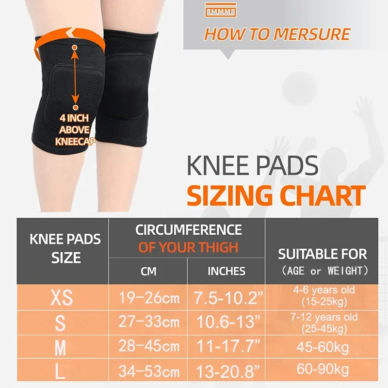 WorthWhile Tanz-Knieschoner für Volleyball Yoga Damen Kinder Herren Patella-Stütze EVA-Knieschoner – Detail 10
