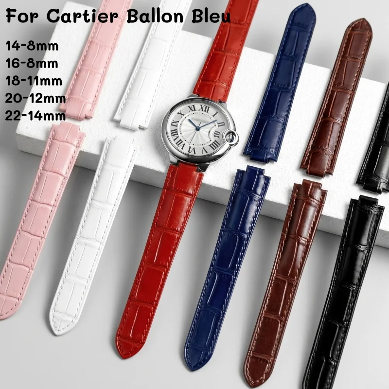 Кожаный ремешок для часов с дв – обзор и цена Cartier Watch Ballon Bleu