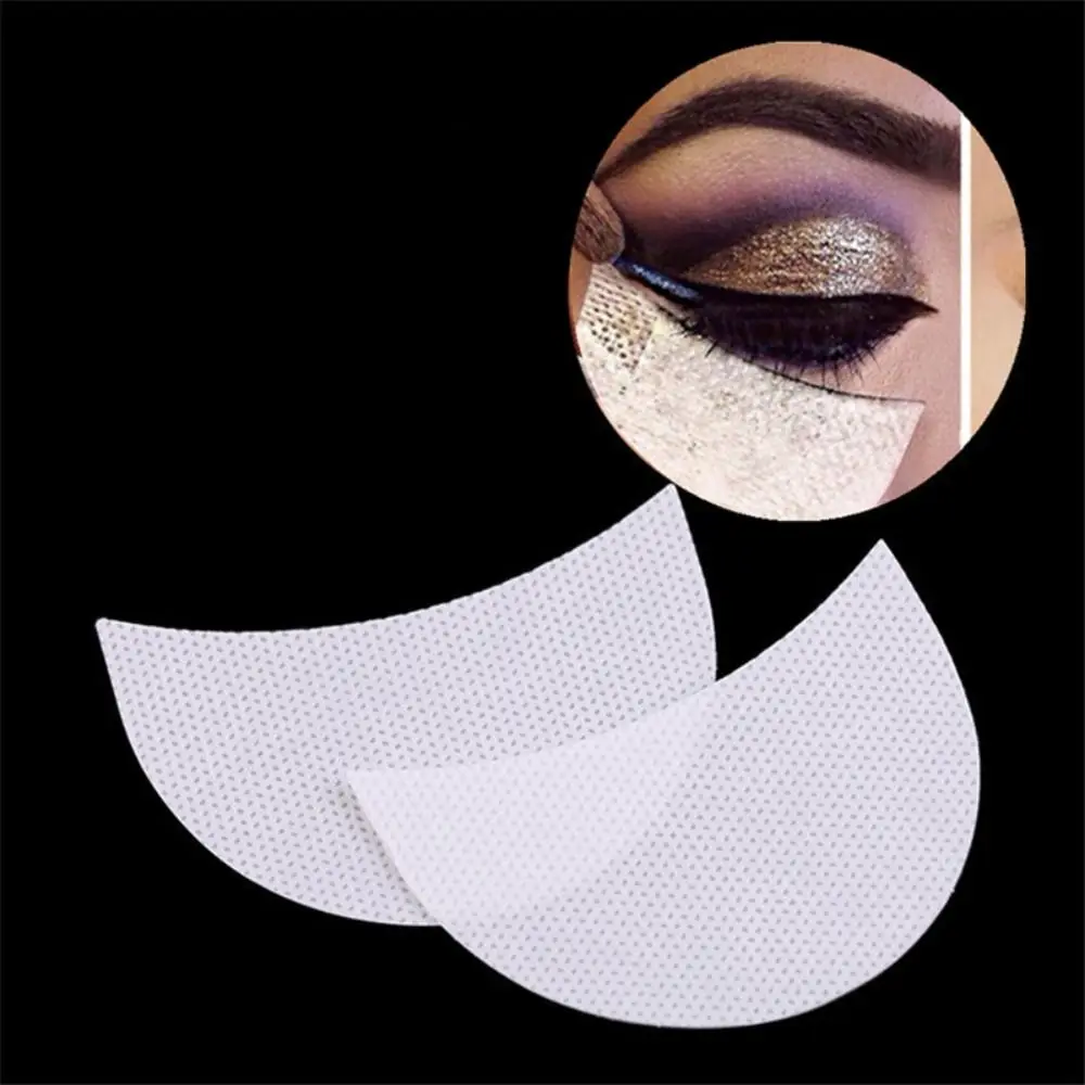 50/100Pcs Non-Woven Eye Makeup Stencils Self Adhesive Grafting Eyelashes Eyelash Extension Under Eye Pads Breathable White/Black