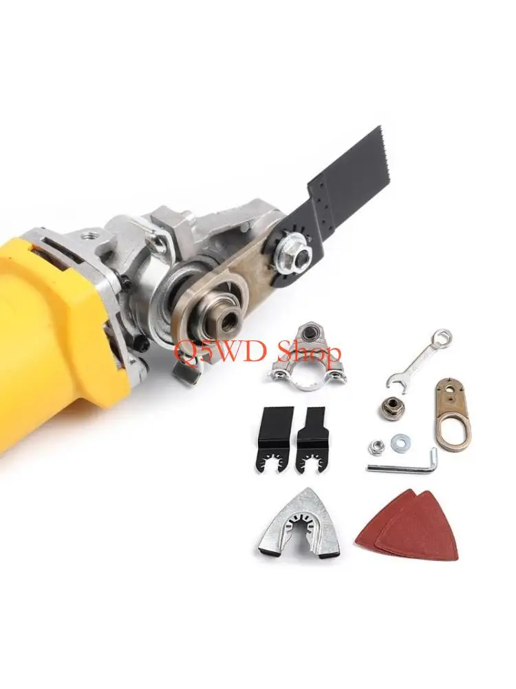 Q5WD Changed to Universal Treasure Multifunctional Electric Woodworking Trimming Machine Conversion Head for Angle Grinder