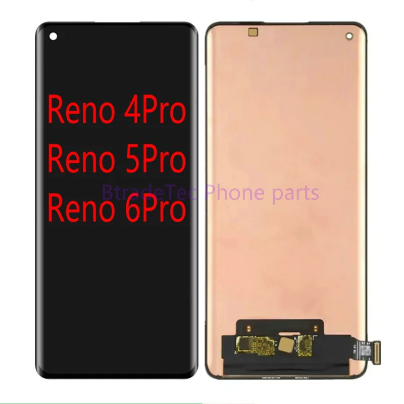 Original AMOLED LCD Display Touch Screen Assembly For OPPO Reno 4Pro / 5Pro /Plus/ 6Pro Replacement