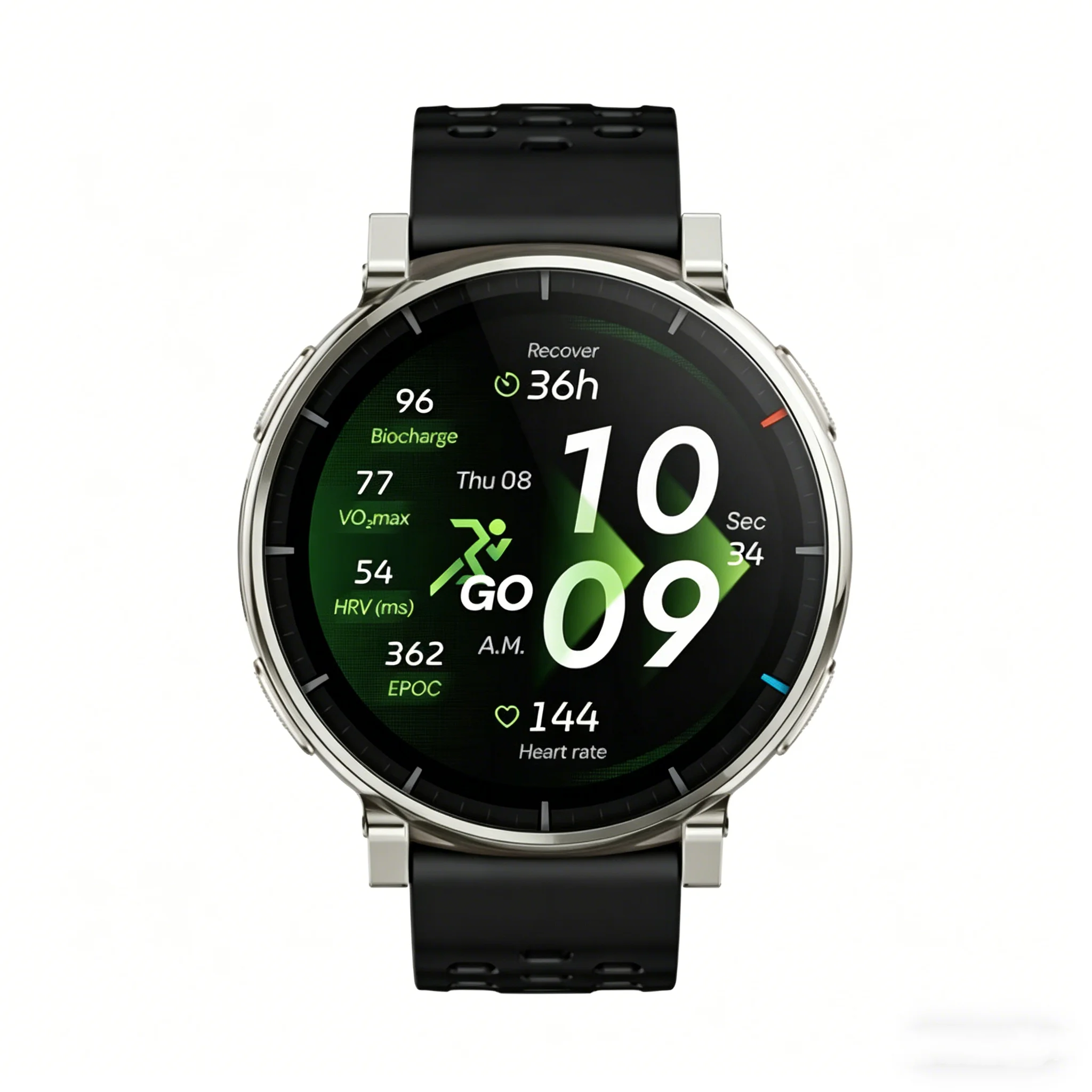 Relógio inteligente para corrida Amazfit A2559 （Active 3 Premium） com GPS, tela de 1,32 polegadas, 4 GB de armazenamento