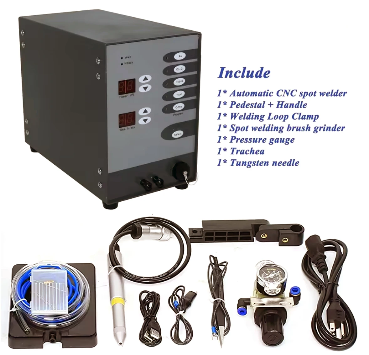 Spot Welding Machine High Power Pulse Argon Arc Automatic Welder for Jewelry Repair Tool 110V/220V