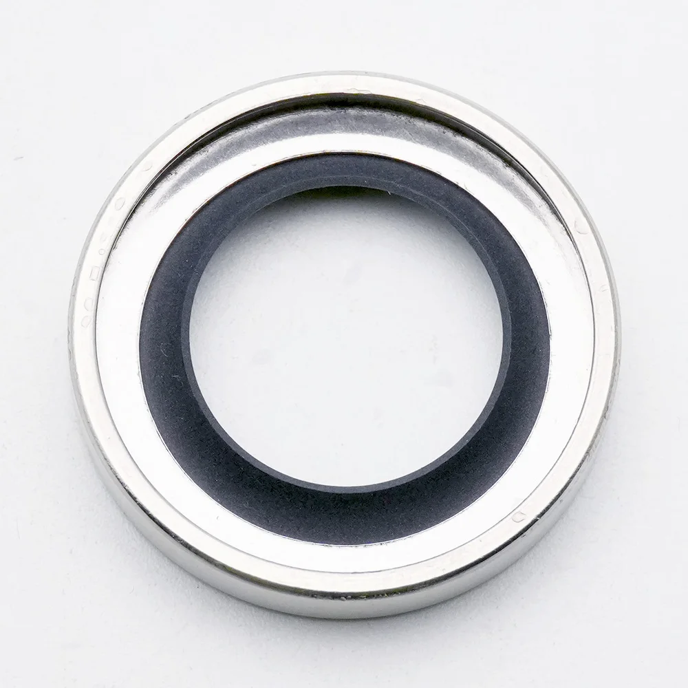 DMHUI Screw Air Compressor Shaft Seals 25x40x7mm B2PT Type - Stainless Steel + PTFE Rubber Single Lip Seal Ring 25-40-7