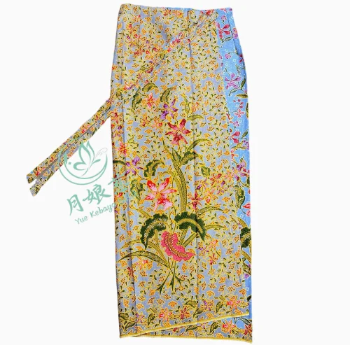 

Юбка-саронг с запахом на молнии в Сингапуре, изготовленная из чистого хлопка для женщин