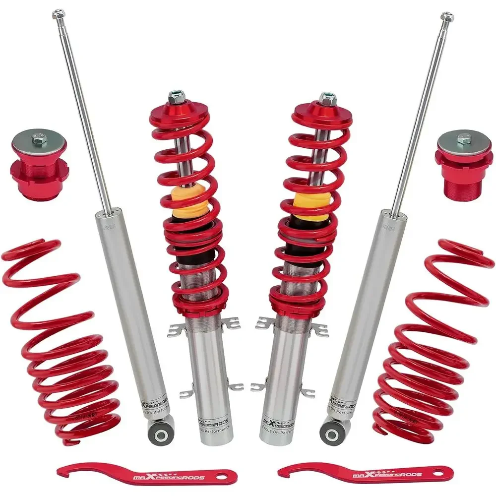

Комплект регулируемой по высоте подвески для VW Gol MK4 1997-2007, моделей VW 1998-2010 и MK4 1999-2005, красный комплект для занижения