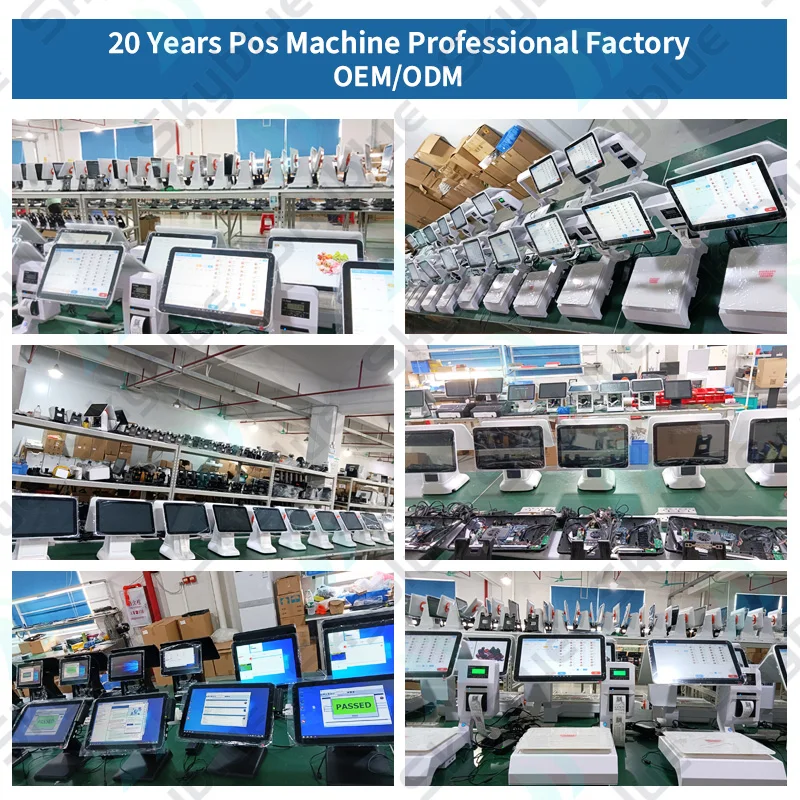 excellent Foldable Dual-Screen 15.6 Inch Pos Machine All in One Capacitive Touch Screen Monitor Pos Systems for Restaurants