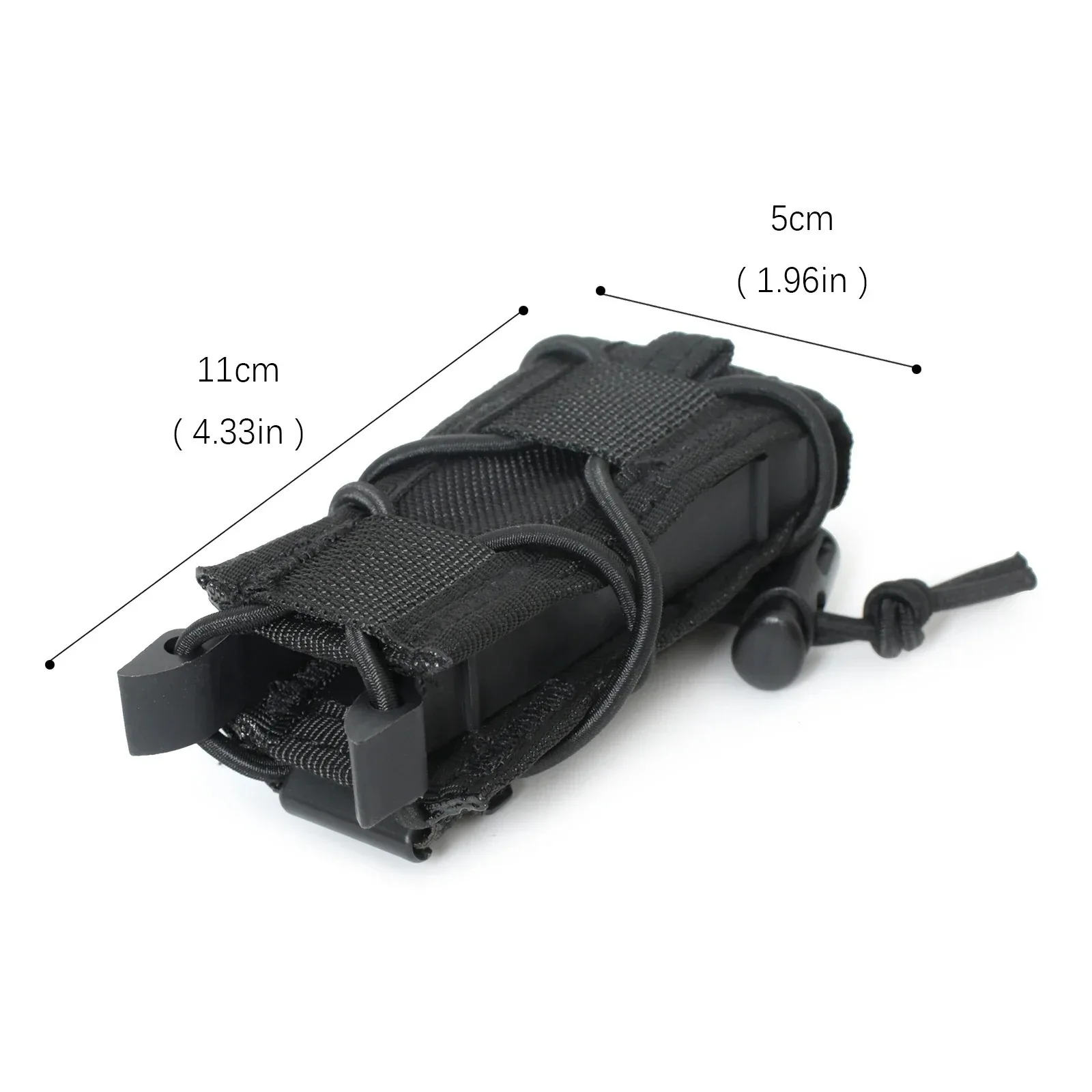 9MM Pistol Single Magazine Pouch Molle Mini Mag Holster EDC Tool Bag Flashlight Torch Holder Hunting Knife Holster Vest Pouches view 5