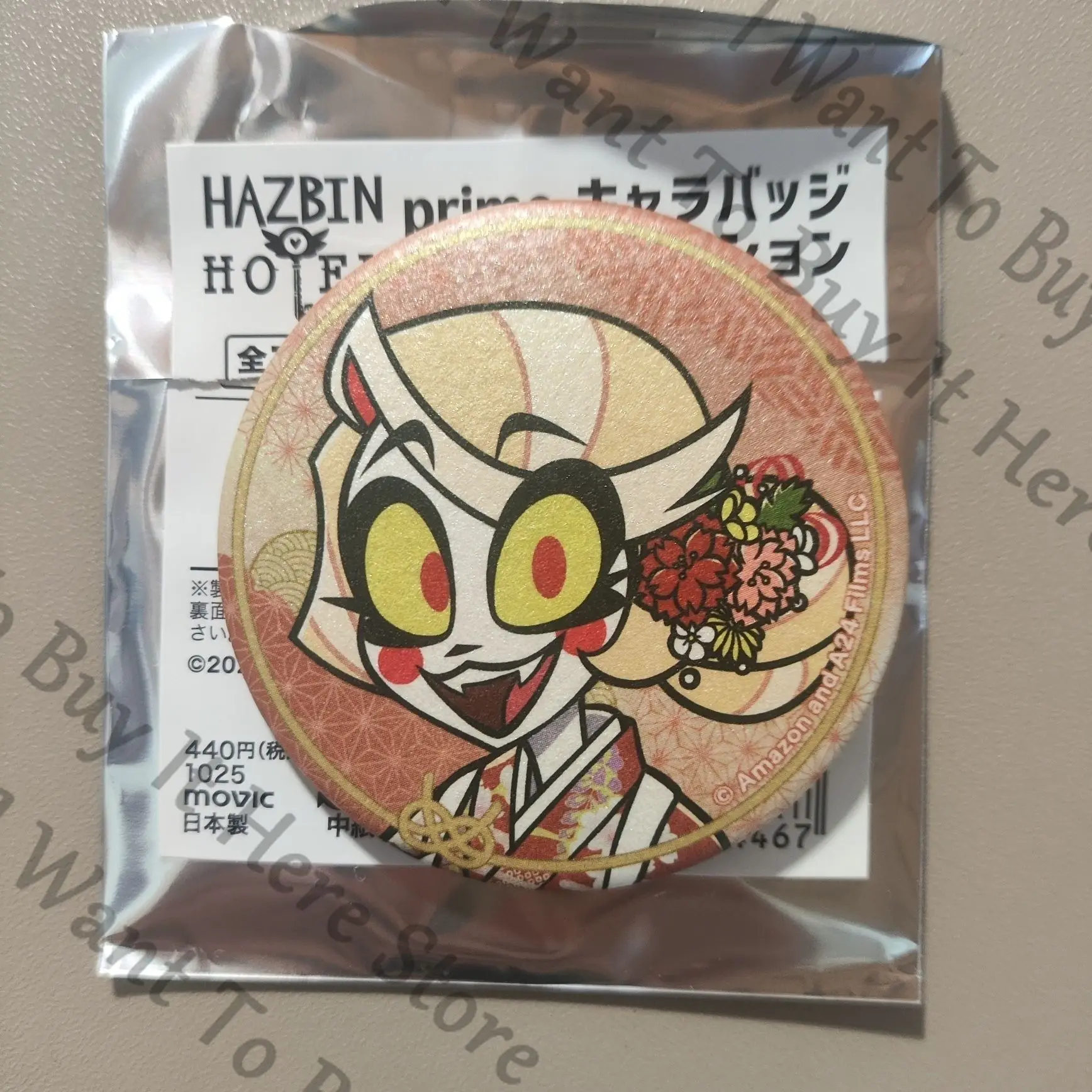 Genuine Anime Hazbin Hotel Charlie Vaggie Lucifer Morningstar Husk Cosplay Cartoon Badge Emblem Pendants Brooch Widget Fans Gift view 3