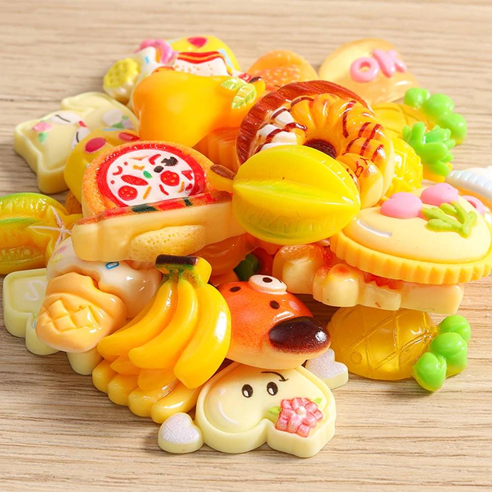 Tusember 20 Stück bunte, niedliche Harz-Anhänger mit Tieren, Früchten und Blumen für Ohrringe, Armbänder, Schlüsselanhänger, DIY-Schmuckherstellungszubehör – Detail 40