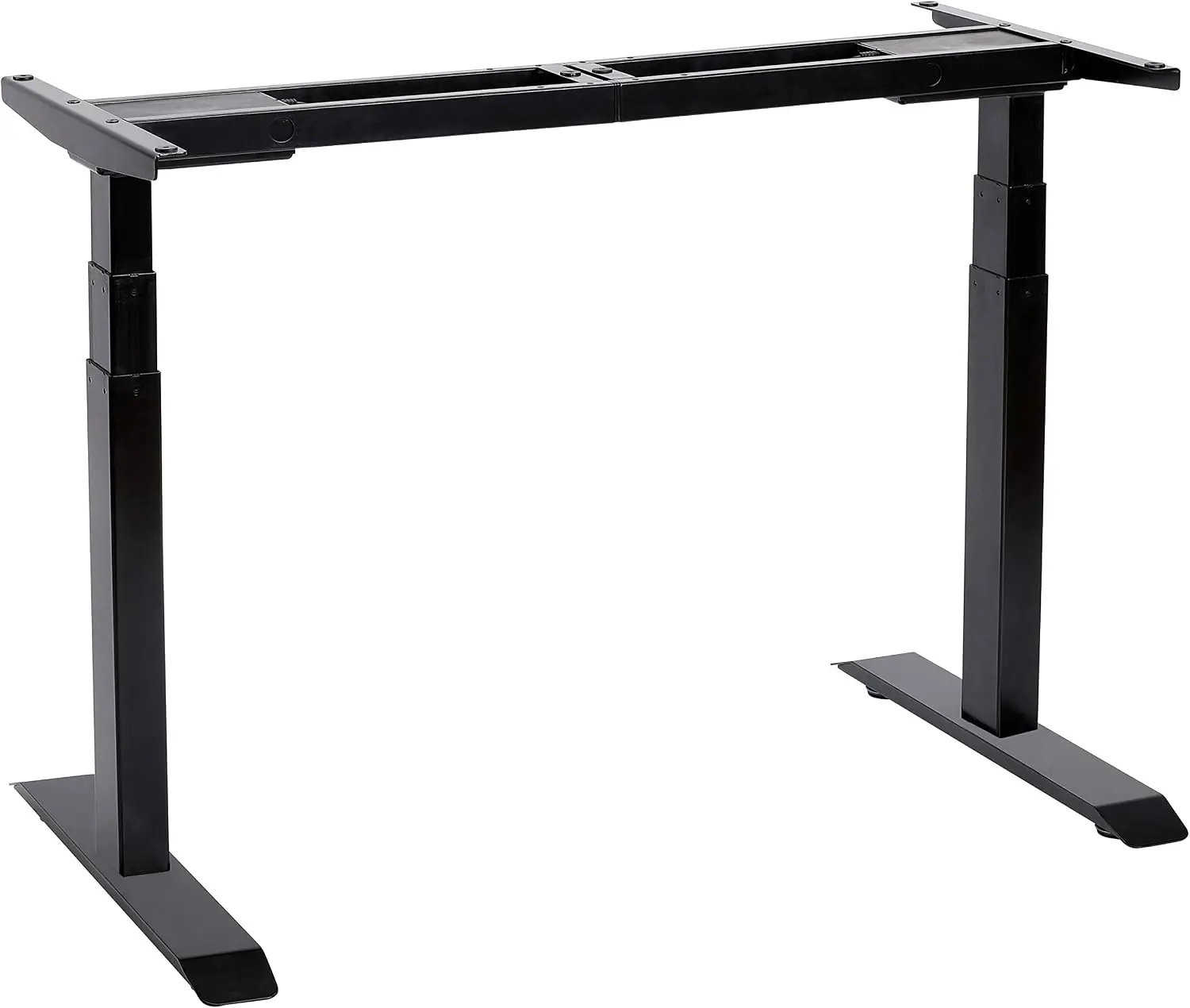 Electric Sit Stand Desk Adjustable Frame Dual Motor 3 Stage Lifting 4 Memory Keypad Gray Fits Top Size 43 787x236 315 Inches Max