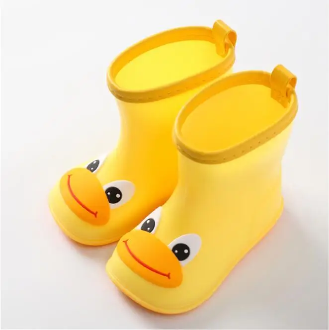 NEW Classic Children Shoes PVC Rubber Kids Baby Cartoon Shoes Water Shoes Waterproof Rain Boots Toddler Girl Boy Rain Boots