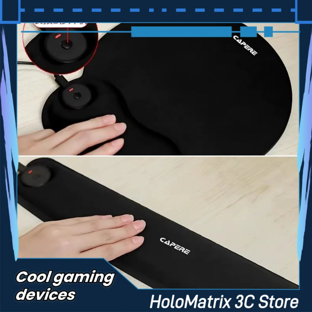 

Коврик для мыши Capere Hot, защита для запястья, коврик для клавиатуры, зимний теплый обогрев 45, ° Теплый коврик для рук с медленным отскоком, мягкий и удобный офисный коврик