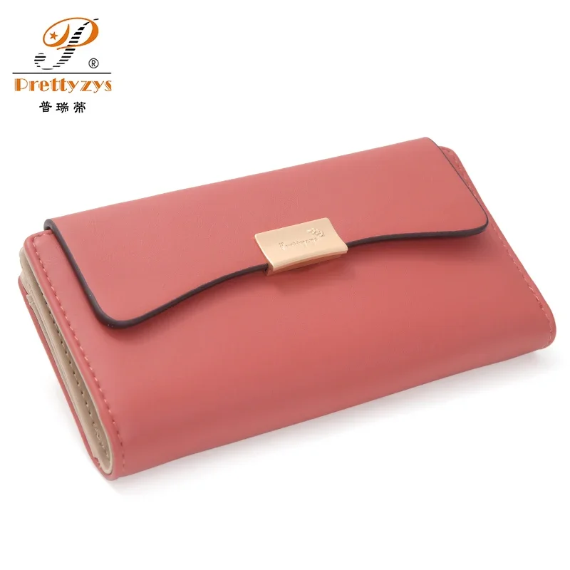 

High Capacity Long Wallet Female Card Holder Hasp Coin Pocket Pu Leather Ladies Purse Fashion Women Wallets