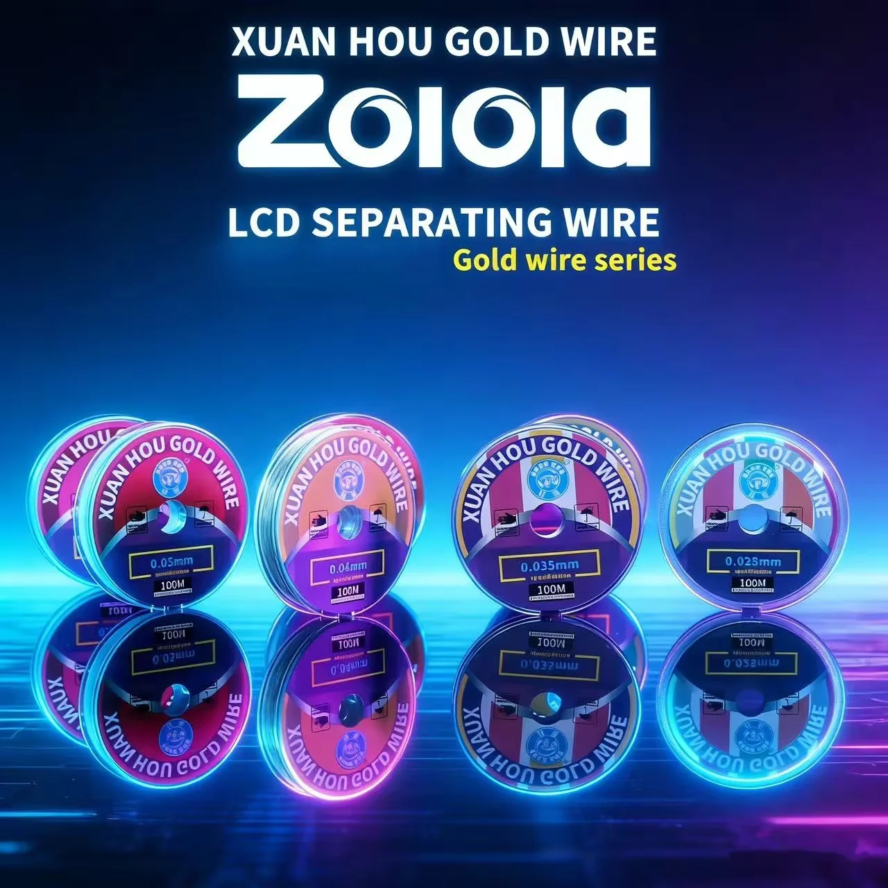 XUANHOU Cutting Wire 0.02/0.028/0.03/0.035/0.04mm Diamond Line for Mobile Phone LCD Screen Separator Repair Tools 100m