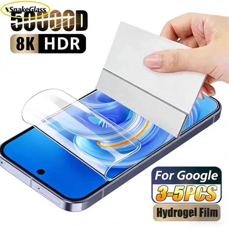 

Гидрогелевая пленка для Google Pixel 10 Pro XL 9 8 7 6 Pro, защитная пленка для экрана Google Pixel 9A 8A 7A 6A 4, мягкая пленка с полным покрытием, 3-5 шт.