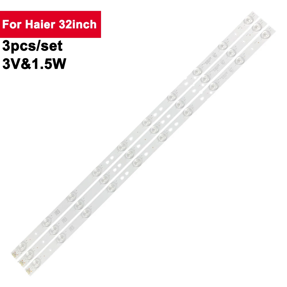 3Pcs/set 32'' 635mm LED Backlight Strip for Haier 32in 10LED LE32B310N 32PAL535 315D10 LE32D8810 LE32A7100L MTV-3229LTA2 32R31W