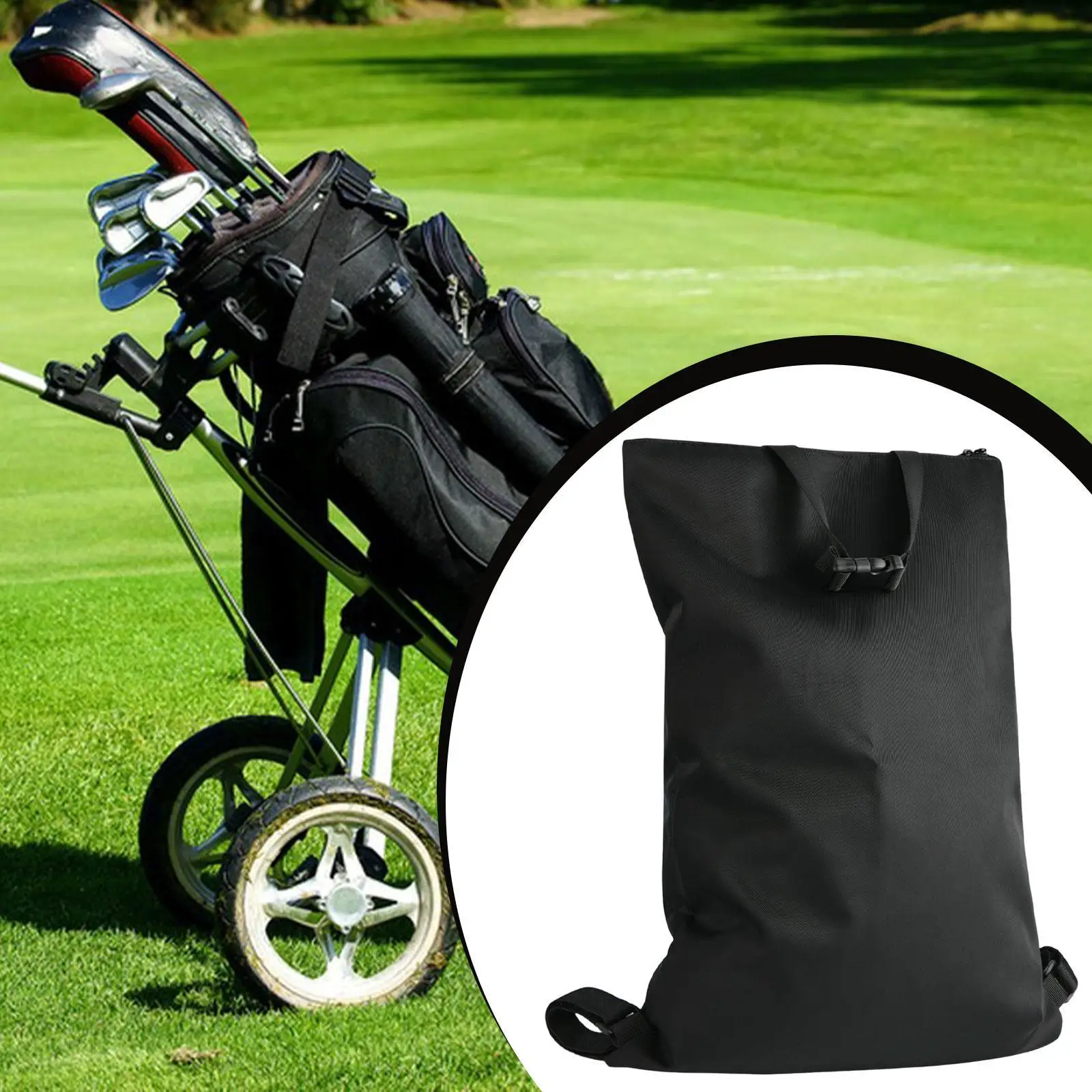 Golf Push Cart Zubehör Aufbewahrungstasche Wiederverwendbare Halter Tasche Geschenk Große Kapazität Rückseite Verlängerung Aufbewahrungstasche Organizer