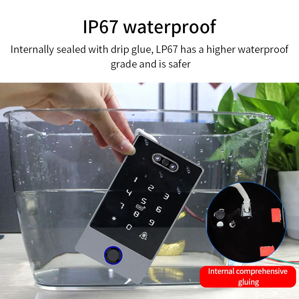 TTLOCK TTRenting App Face Biometric Fingerprint Time Attendance System Waterproof Employee Recorder Face Recognition Time Clock