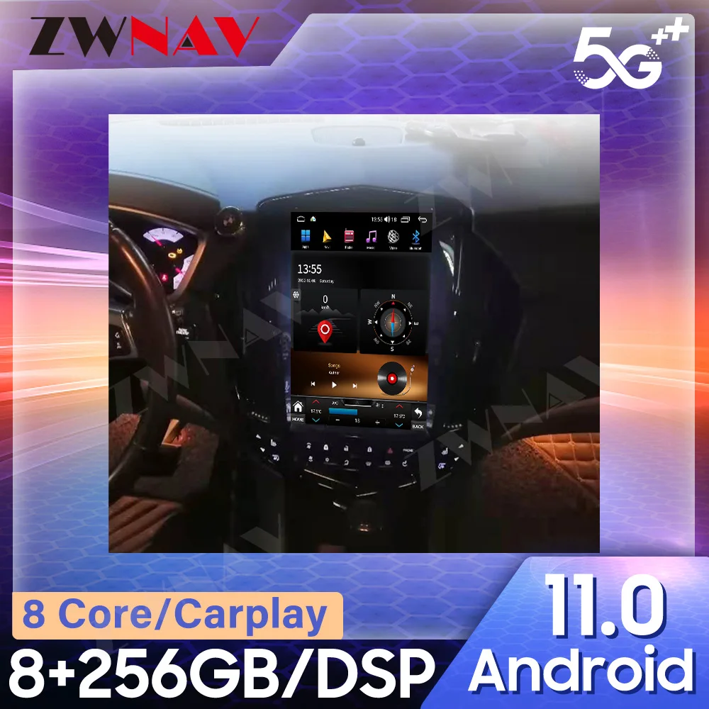 

For Cadillac SRX 2008-2012 Tesla Style Android Car GPS Navigation Multimedia Player Car Radio Player Head Unit Player