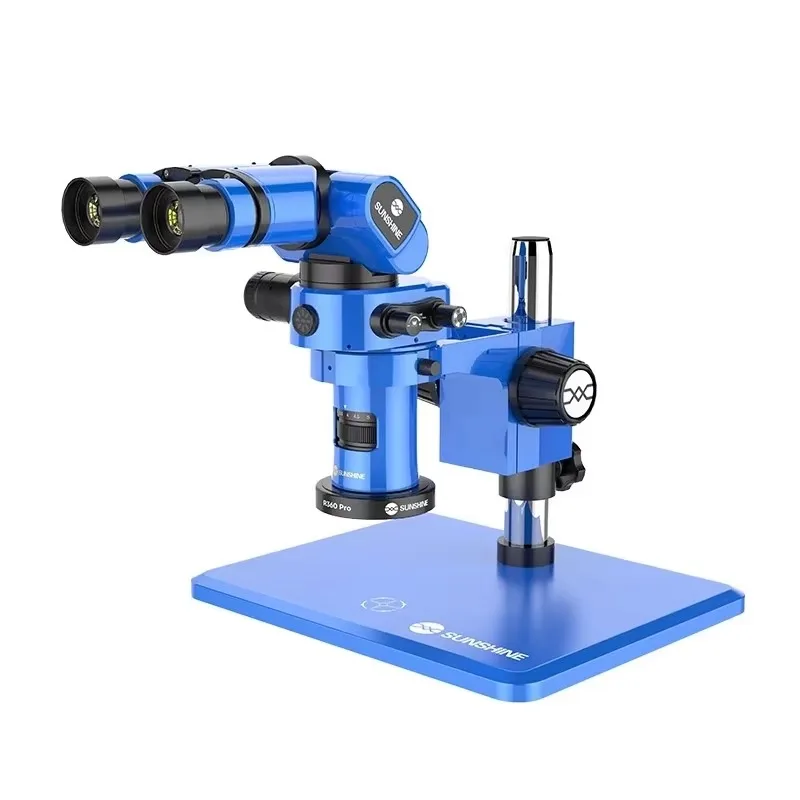 

Sunshine R360 Pro Trinocular Microscope Foldable Rotating Design/7-45X Magnification/ 180° Eyepiece Adjustment Microscope
