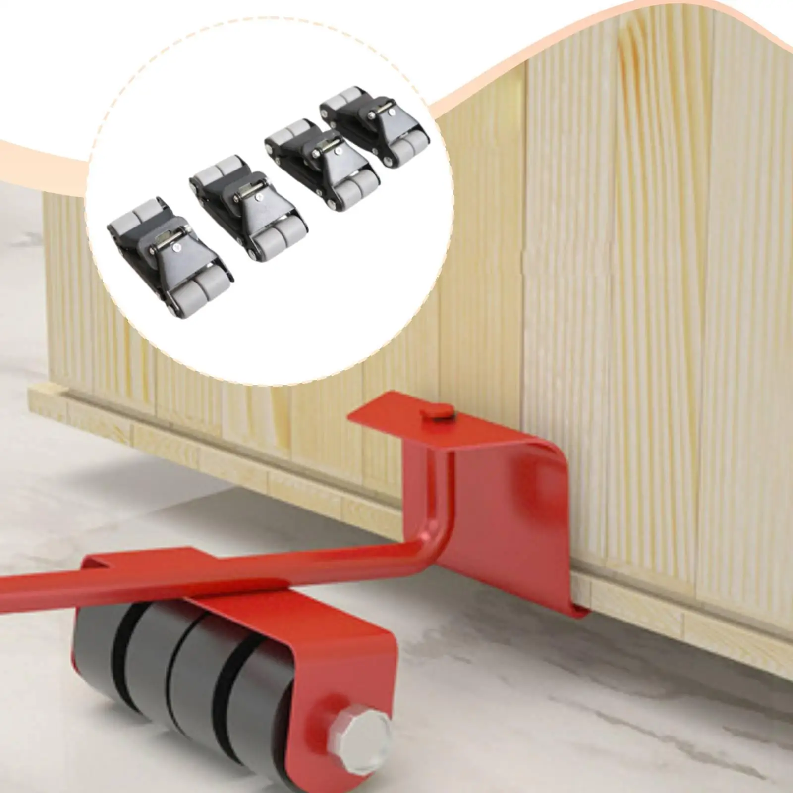 Heavy Furniture Wheels Cabinet Mover Moving Tools with Swivel Casters for Lifting Sofa Bed Refrigerator