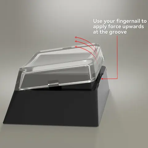 12 st/24 st. original R4 anpassade dubbelskiktade tangentknappar med transparent täckkåpa för gör-det-själv-avtagbara klistermärken eller pappersbitar 10 best sales klistermärke med tangentbord - №6