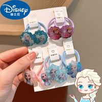 1/5pcs Disney Anime Frozen Hairrope Kawaii Elsa Anna High Elasticity Headband Cartoon Girl Woman Hair Accessories Gifts