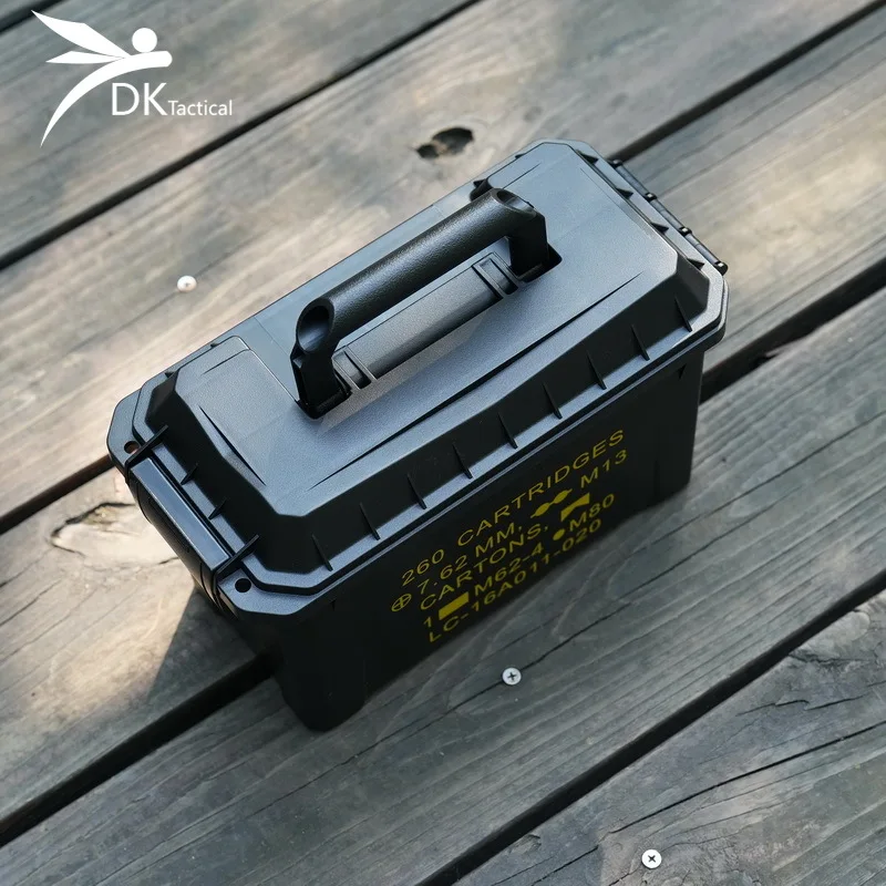 Outdoors Rifle Ammo Box Airsoft 5.56/7.62 Ammunition Storage Box Tactical Dustproof-Waterproof Strength Protect Box