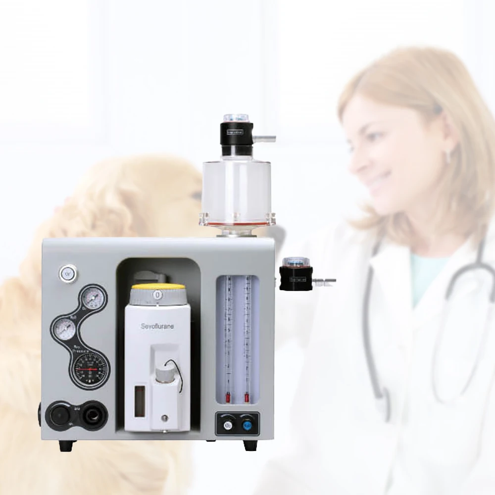 Veterinary anaesthesia machine with anaesthesia accessories