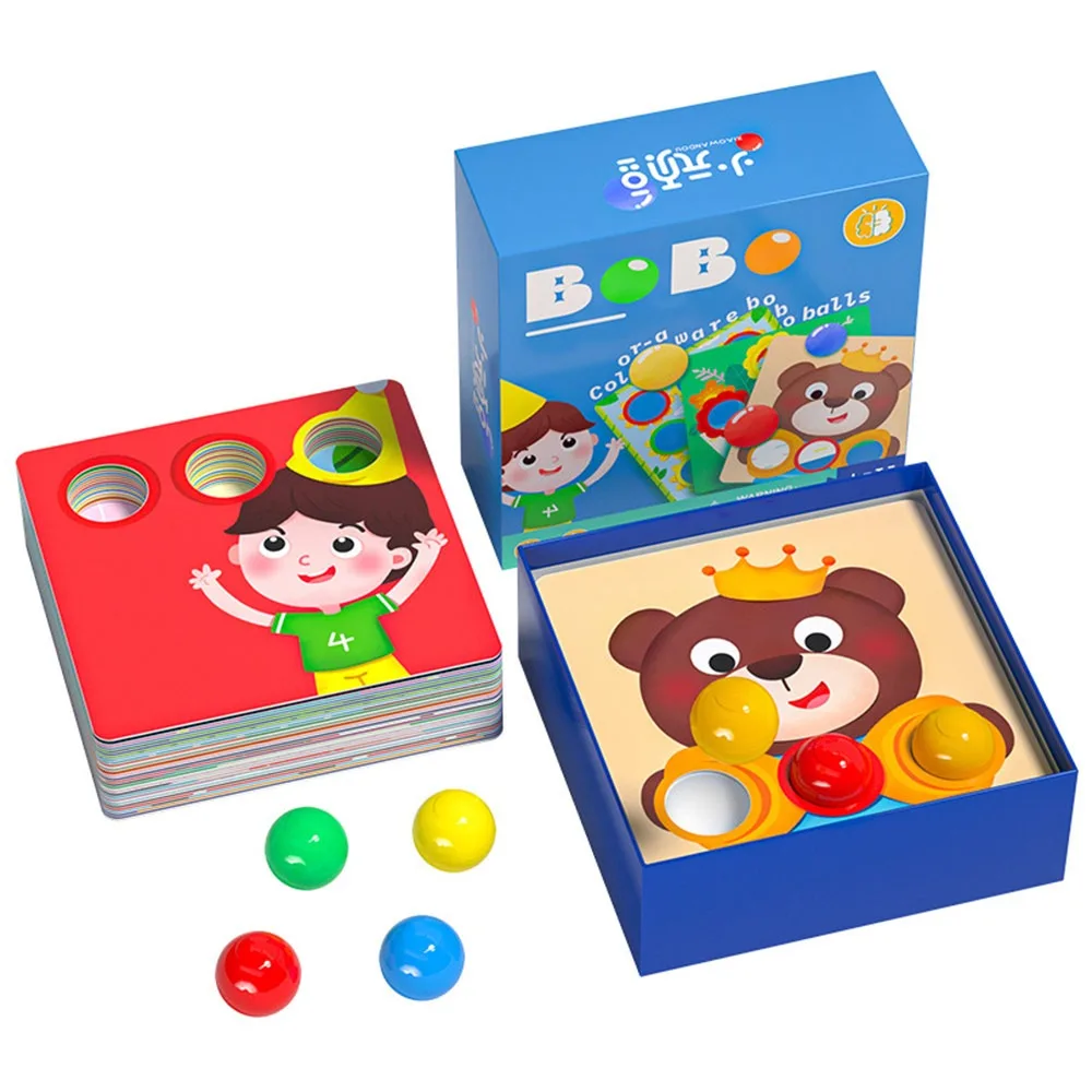 

Multicolor Color Sorting Puzzle Game Cartoon Pattern Wood Mushroom Nail Puzzle Jigsaw Toy Button Idea Interactive Design