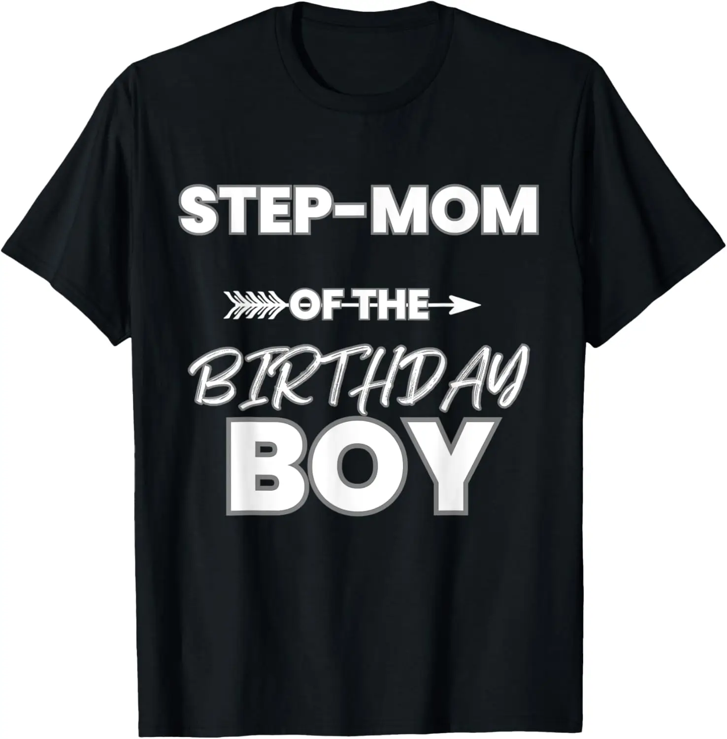 Step-Mom Of The Birthday Boy Matching Themed Party Family T-Shirt