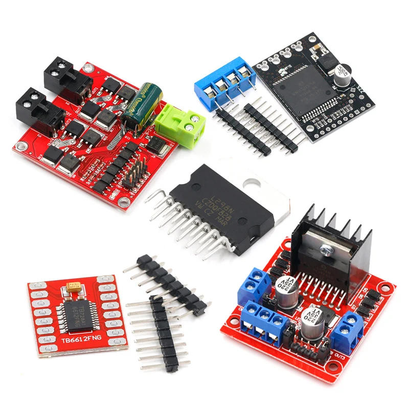 L298N Motor Drive Board Module, DC Stepper Motor Motor, Veículo Inteligente Robô Acessórios, TB6612FNG